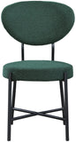 Allure Dining Chair Set - Contemporary Design with Matte Black Metal Frame for Stylish Dining Spaces