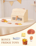 ROBUD Wooden Play Air Fryer Creamy