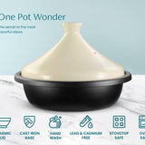 Kook Moroccan Cast Iron Tagine 3.3 Qt Blue