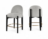 Torino - Counter Stool With Brushed Black Base