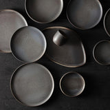 Iceland Volcanic Gray Small High Sided Plate 6"