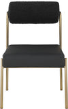Carly Contemporary Dining Chair Set of 2 - Stylish Iron Frame with Soft Seating for Modern Homes