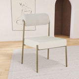 Carly Contemporary Dining Chair Set of 2 - Stylish Iron Frame with Soft Seating for Modern Homes