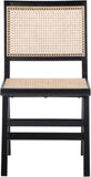 Preston Mid-Century Dining Side Chair Set - Stylish Cane Back Design for Elegant Dining Spaces