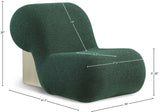 Quadra Contemporary Accent Chair with Luxurious Teddy Fabric and Stylish Brushed Brass Accents
