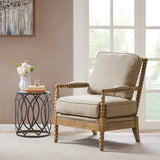 Padded Armchair Classic Farmhouse Style Accent Chair *