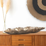 Golden Ore Organic Shaped Oblong Bowl