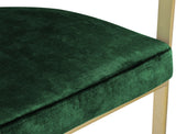 Marcello Contemporary Counter Stool - Luxurious Velvet and Durable Brass Frame for Modern Dining Spaces