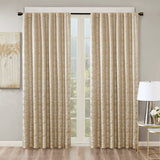 Marble Total Blackout Window Curtain, Gold (Max Blackout)