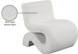 Desiree Contemporary Accent Chair with Soft Boucle Fabric for Stylish Living Room or Bedroom Decor