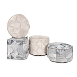 Prisma Navy Tall Pouf