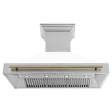 ZLINE 48" Autograph DuraSnow White Range Hood 8654SNZ-WM48-CB