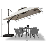 PURPLE LEAF Eco-friendly Fade Resistant Patio Umbrella High Quality Cantilever Umbrella
