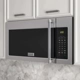 ZLINE 30" Recirculating Over the Range Convection Microwave with Traditional Handle and Charcoal Filters in Fingerprint Resistant SS MWO-OTRCFH-30-SS