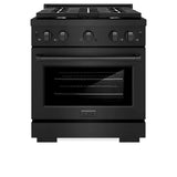 ZLINE 30"Paramount Dual Fuel Range Black Stainless Steel, SDRB-30