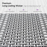 PURPLE LEAF Pool Oversized Lounge Chairs Rattan Aluminium Patio Chaise Lounge Outdoor Adjustable Recliner Finish Loungers Woven PE Sun Chairs for Poolside Deck Beach