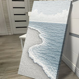 White Waves Abstract Wall Art