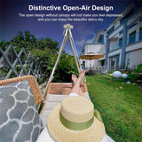 PURPLE LEAF Double Cloud Hanging Chair - Outdoor Patio Rattan Swing Chair with Cushion and Backrest.