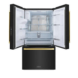 ZLINE 36" Refrigerator, Water, Ice Dispenser, Fingerprint Resistant, RSMZ-W-36-BS-FG