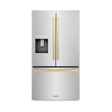 ZLINE 36" Refrigerator, Water, Ice Dispenser, Fingerprint Resistant, RSMZ-W-36-FCB