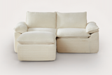 DERVAL 80" Loveseat with 1 Ottoman