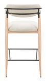 Equinox Barstool Oyster Gray & Natural