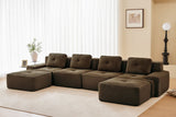 CORDELIA 153" 4-Seater Sofa with 2 Ottomans