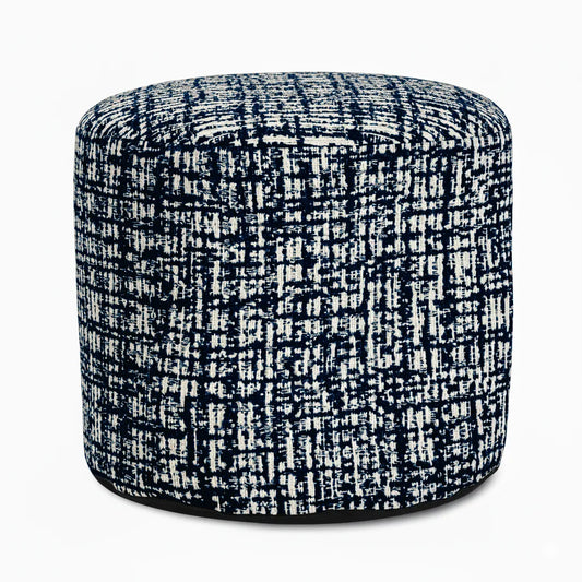 Milos Navy Indoor Outdoor Tall Pouf