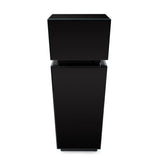 Black Mirrored Pedestal Tall
