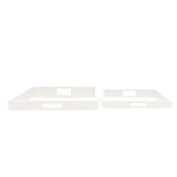Saint Tropez Square Tray Set of 2 - Chalk