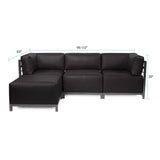 Axis 4pc Sectional Atlantis Black Titanium Frame