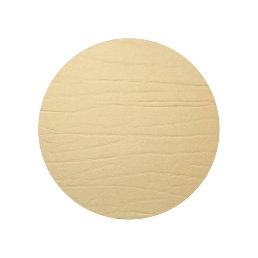 Strata Leather Gold Placemat - Round 13"- Set of 4