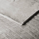 App-Enabled Heated Blanket with Alexa/Google Home, Gray