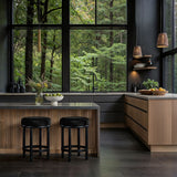 Monette - Counter Stool With Black Base