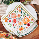 Fall Thanksgiving Tableware Set 62pc for 16 Guests