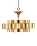Grand Lotus Small Gold Chandelier