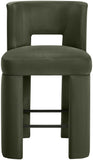 Zuno - Velvet Performance Fabric Upholstered Counter Stool (Set of 2)