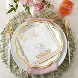 Elephant Baby Shower 2 Ply Paper Napkins - Pink (Set of 30)