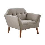 Wholesale Modern Mid-Century Accent Arm Chair, Light Taupe