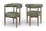 Sable - Vegan Leather Upholstered Dining Chair (Set of 2) - Brown Base