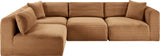 Shaggy - Fabric 4 Piece Modular Sectional