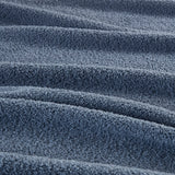 Solid Neutral Faux Feathersoft Blanket, Navy Blue