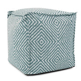 Outdoor Square Pouf Helm Teal