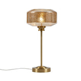 17" Mercury Glass Table Lamp, Desk Lamps For Night Stands