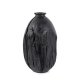 Haru Short Vase in Black