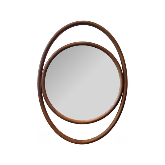Ocular Oval Wood Mirror