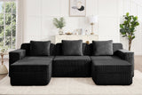 MARTHA 117" 3-Seater Sofa with 2 Ottomans