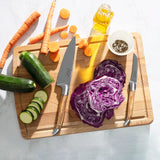 2-Piece Laguiole Vegetable Knife Set with Olive Wood Handles