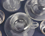 Borosilicate Glass Cup & Saucer Set, 11 oz