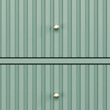 Fluted Nightstand with 2 Drawers Set of 2